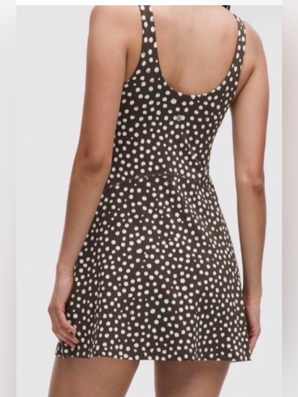Lululemon Brown and Cream Polka Dot dress - Picture 2 of 2